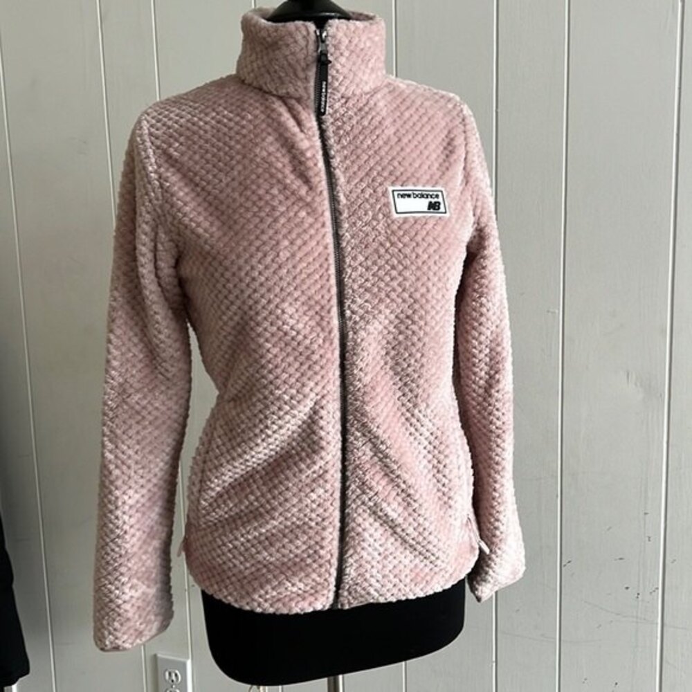 New Balance Dusty pink zip up fleece jacket size S